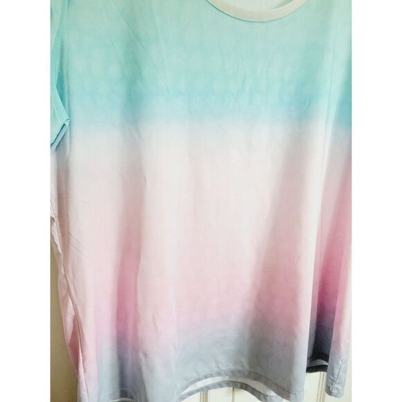 REEL LEGENDS Plus Size 2X Pullover Top Multicolor‎ Fish Pattern Pastel - Picture 3 of 7